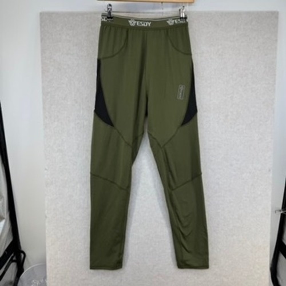 ESDY Mens Olive Green Base Bottom Outdoor Pants Size Medium